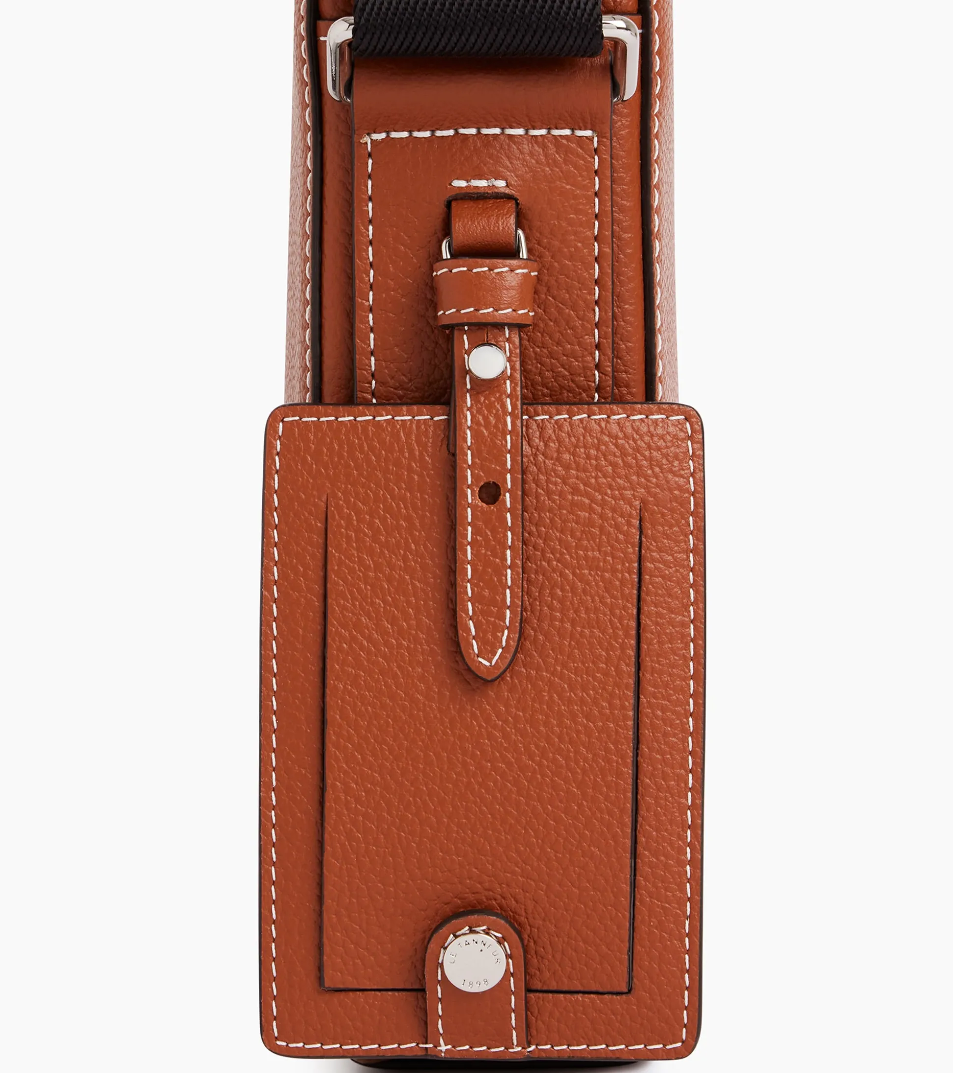 Petite sacoche Emile en cuir grainé - Mahogany Brown