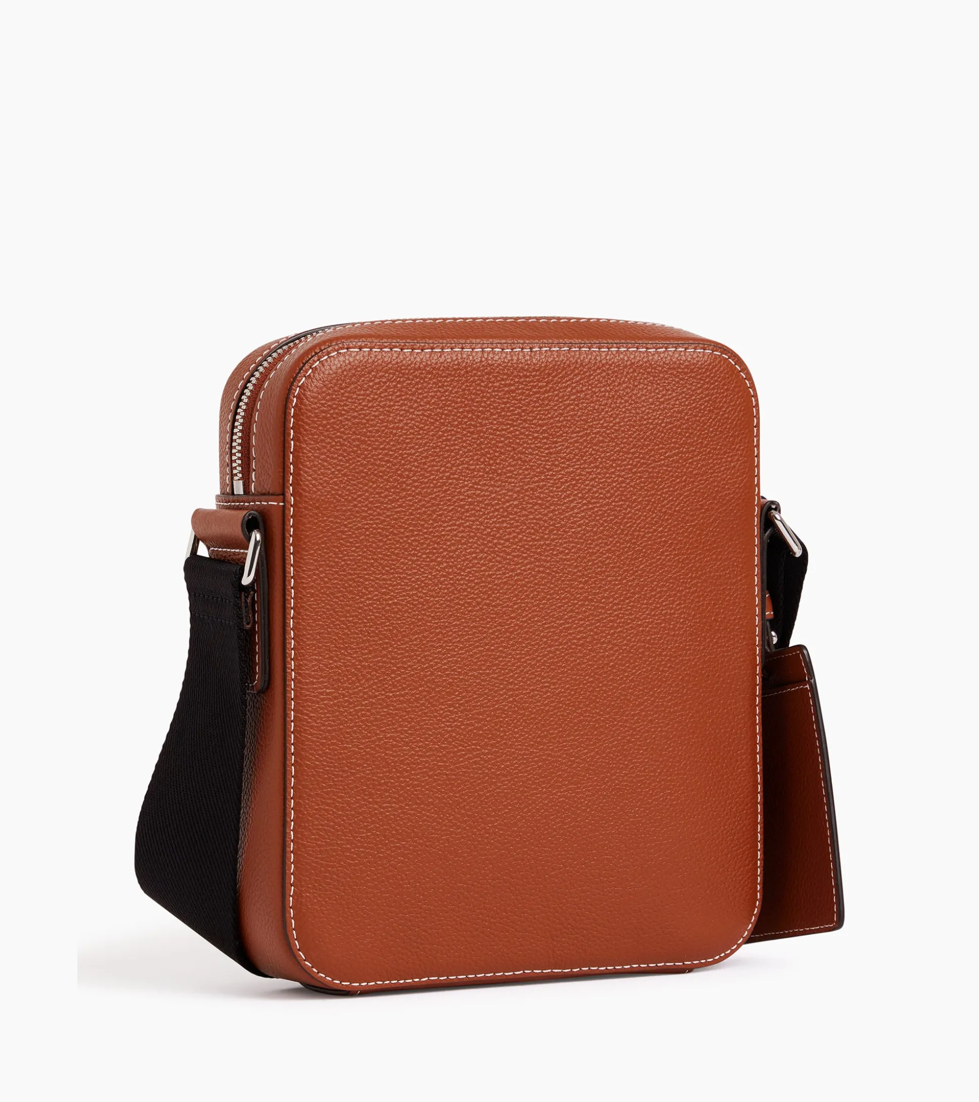 Petite sacoche Emile en cuir grainé - Mahogany Brown