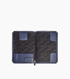 Pochette ordinateur Gaston en cuir grain croisé - Twilight Blue