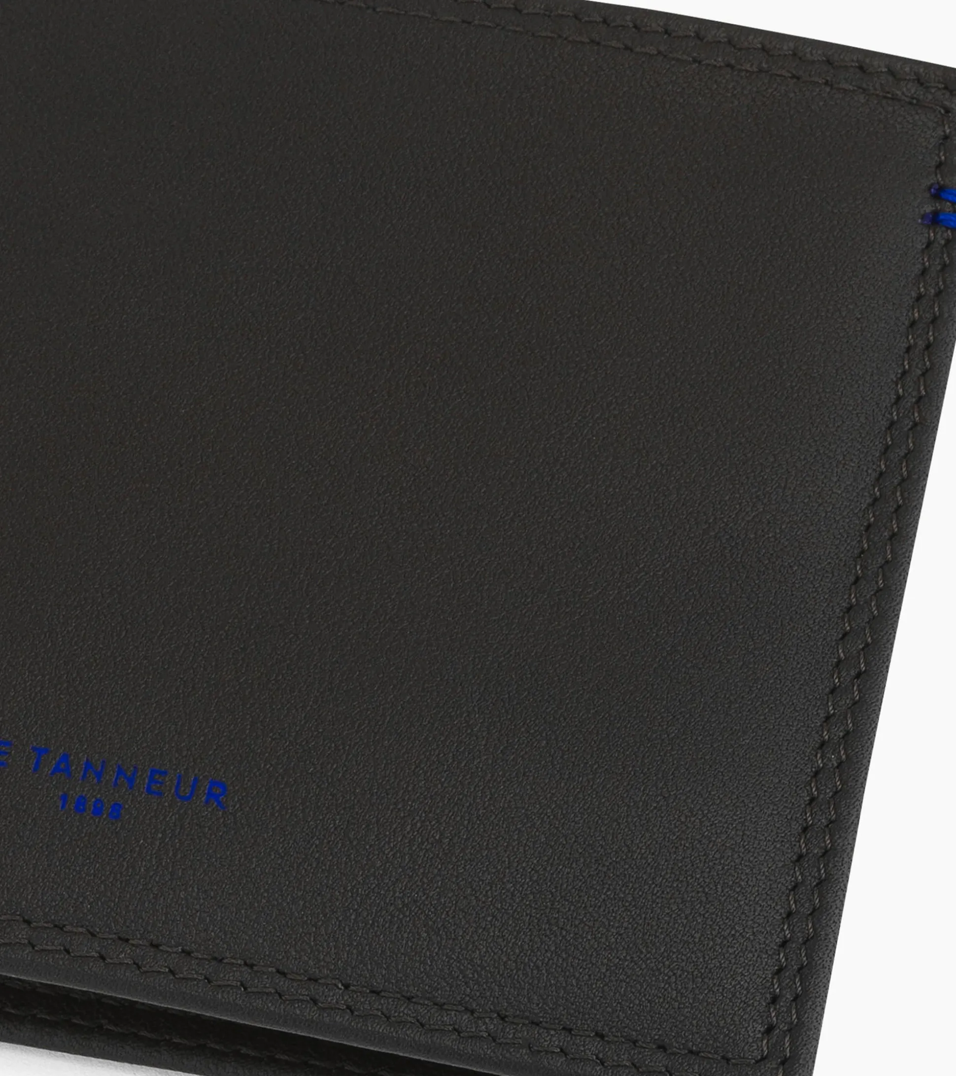 Porte cartes 2 en 1 avec poche billets Martin en cuir lisse - Black