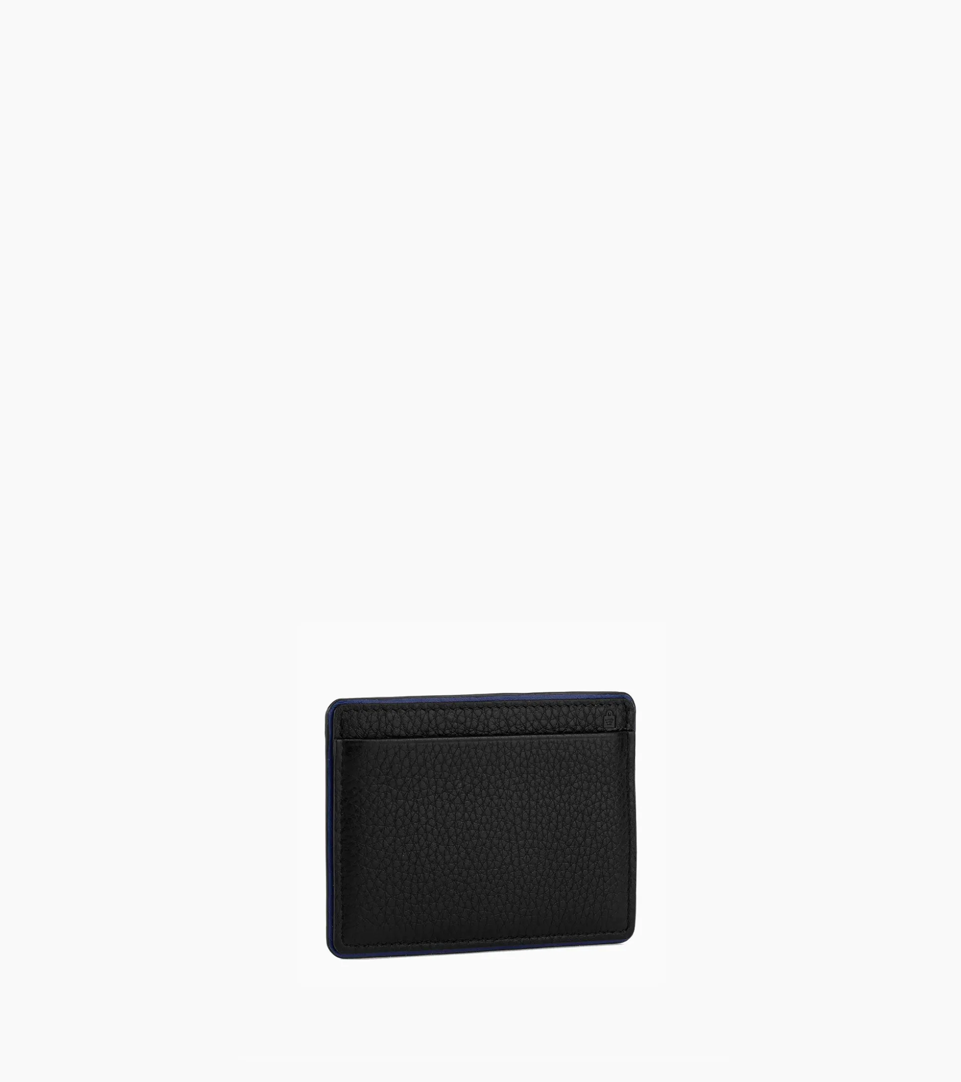 Porte cartes Augustin en cuir grainé - Black Le Bleu