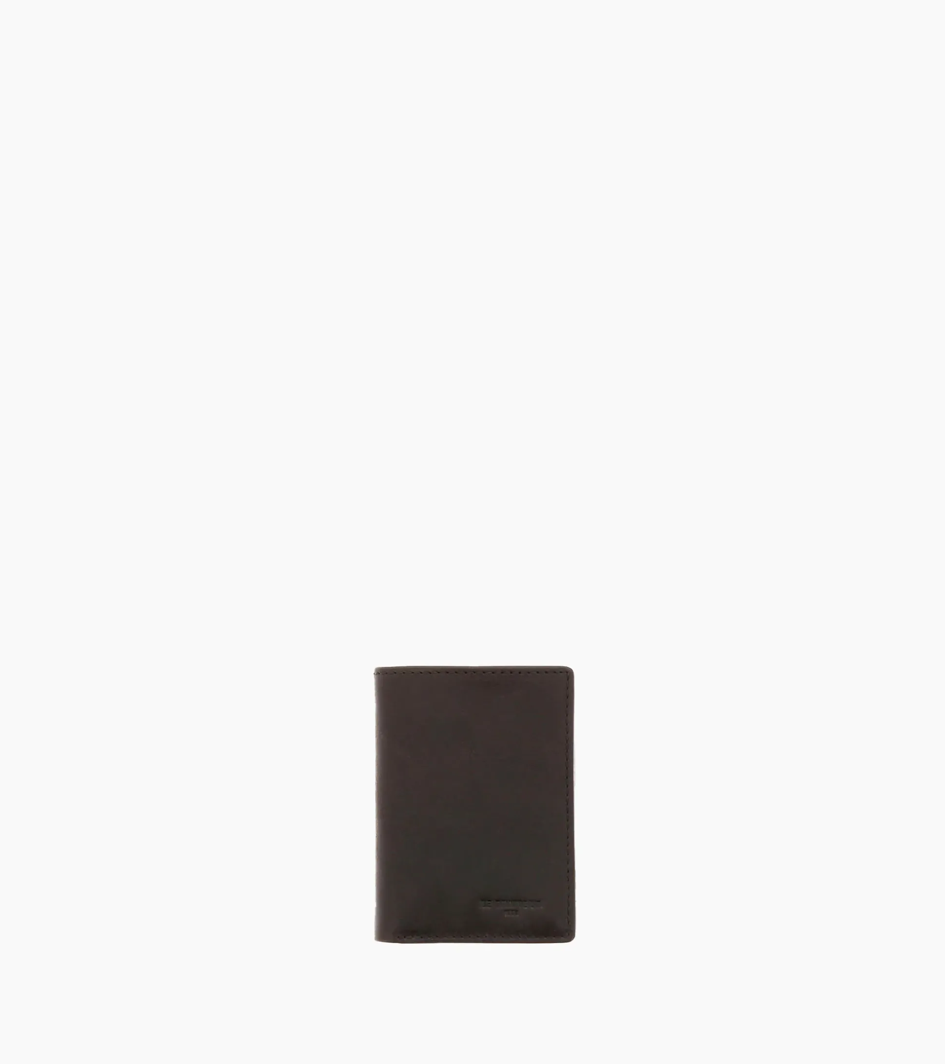 Porte cartes Gary en cuir huilé - Brown