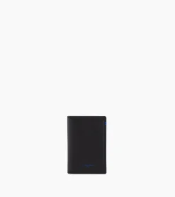 Porte cartes vertical Martin en cuir lisse - Black