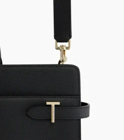 Porte document 15" Emilie en cuir signature T - Black