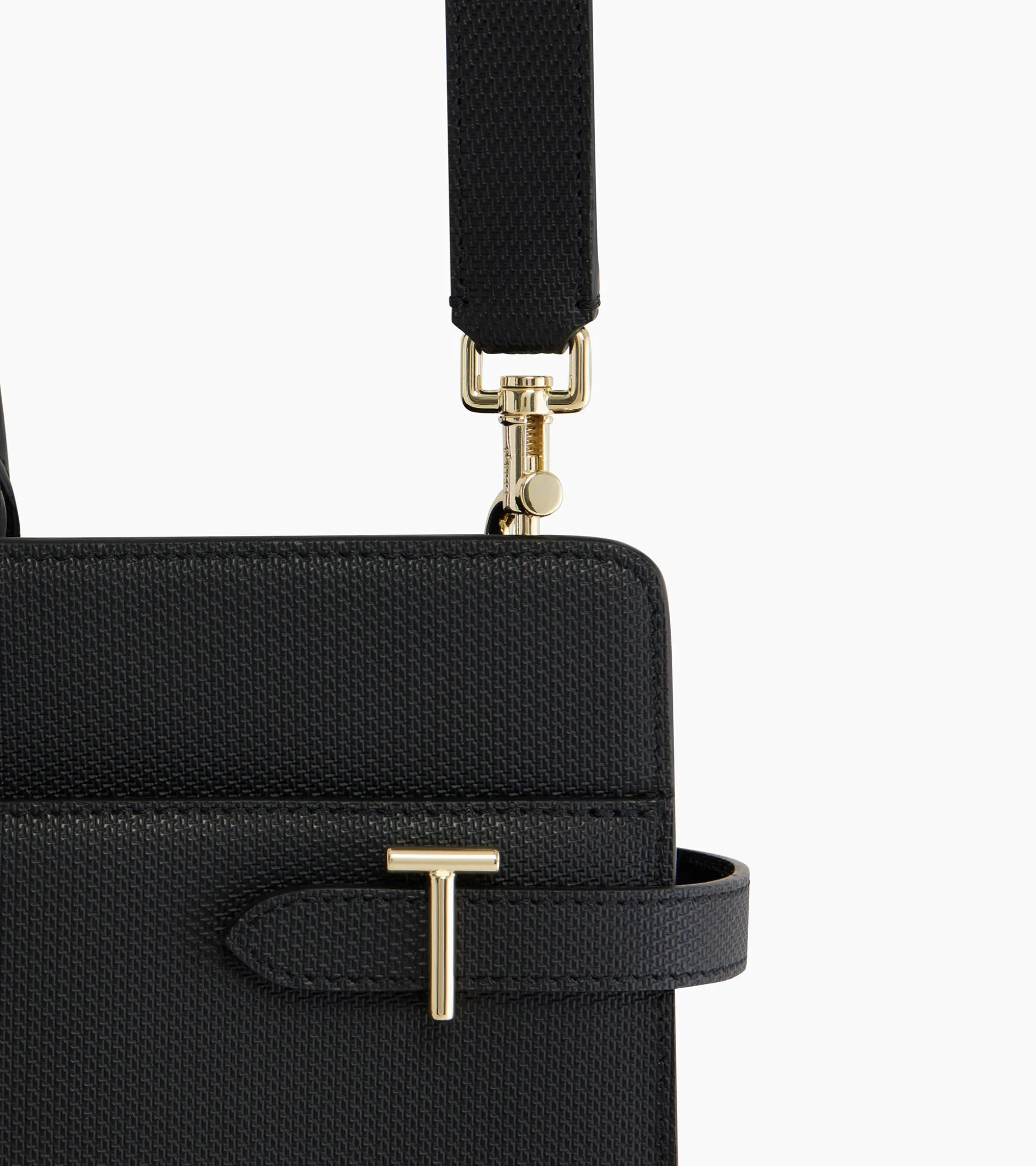 Porte document 15" Emilie en cuir signature T - Black
