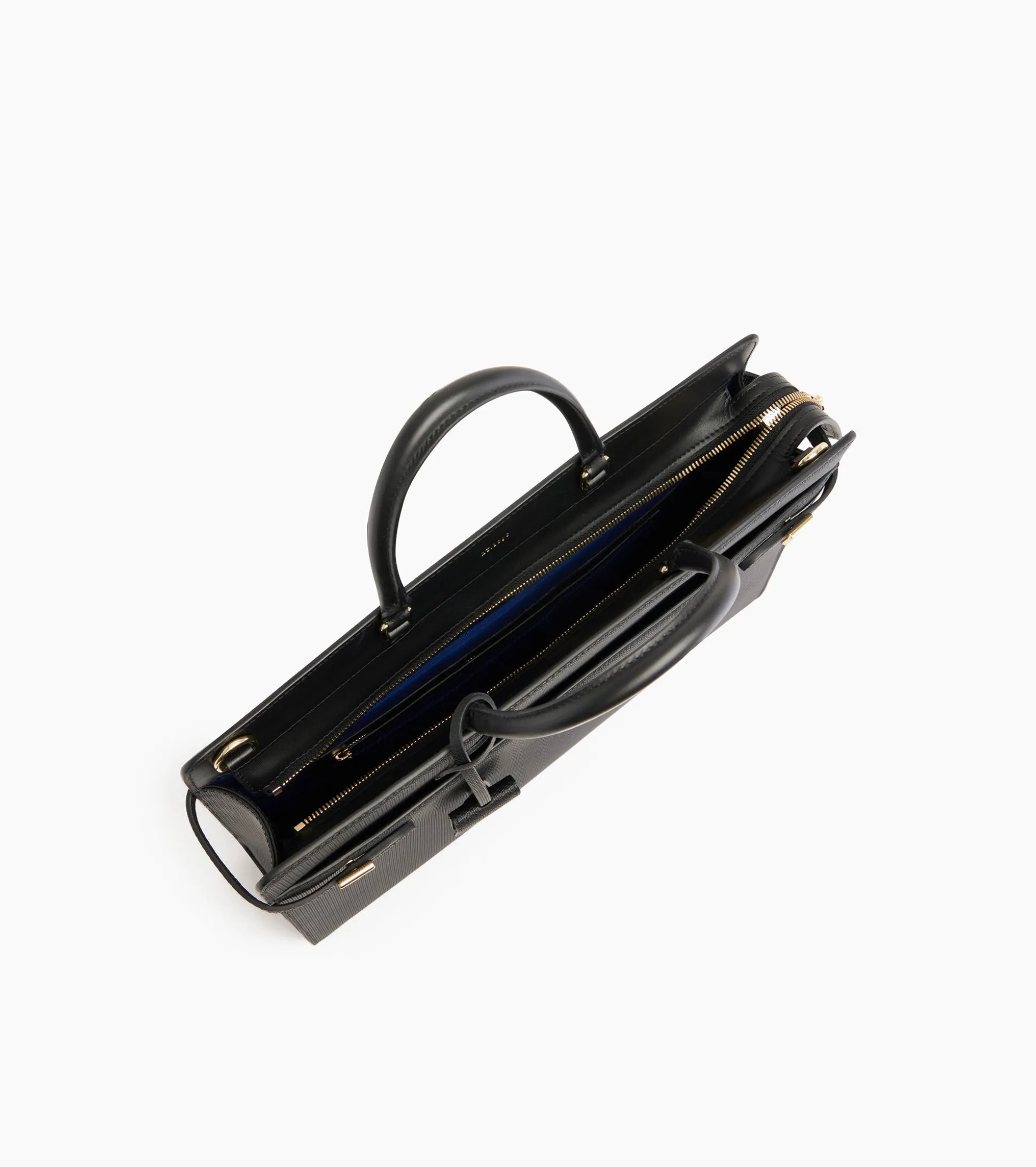 Porte document 15" Emilie en cuir signature T - Black