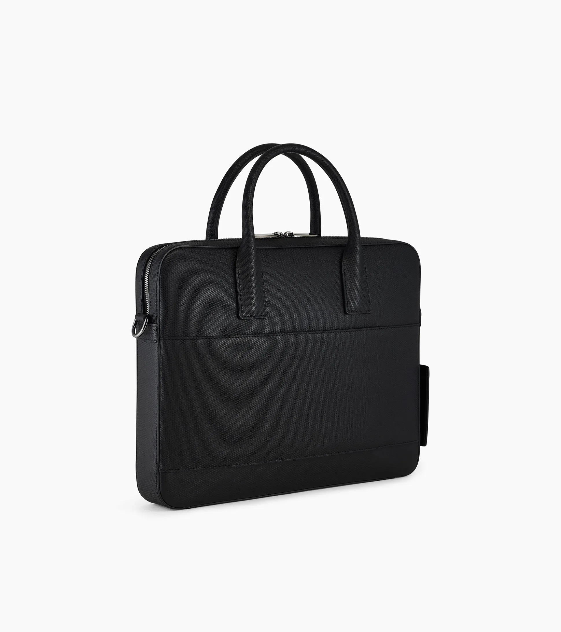 Porte document slim 14" Emile en cuir signature T - Black