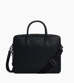 Porte documents 14" Emile en cuir signature T - Black