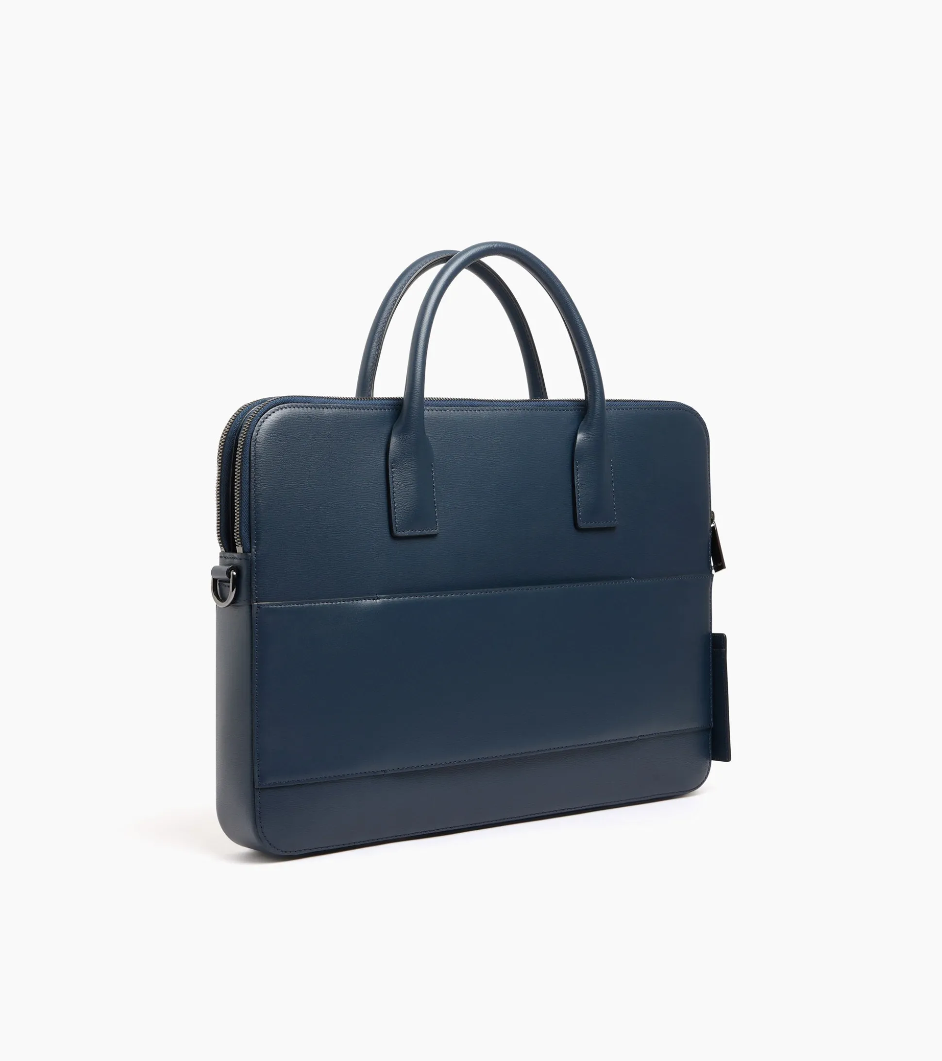 Porte documents 15" Emile slim en cuir liégé - Twilight Blue