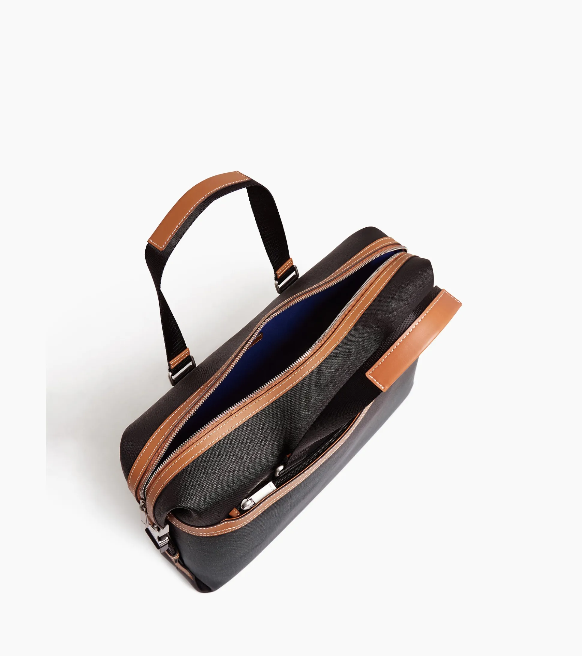 Porte documents 15" Maurice en toile enduite - Black Brown