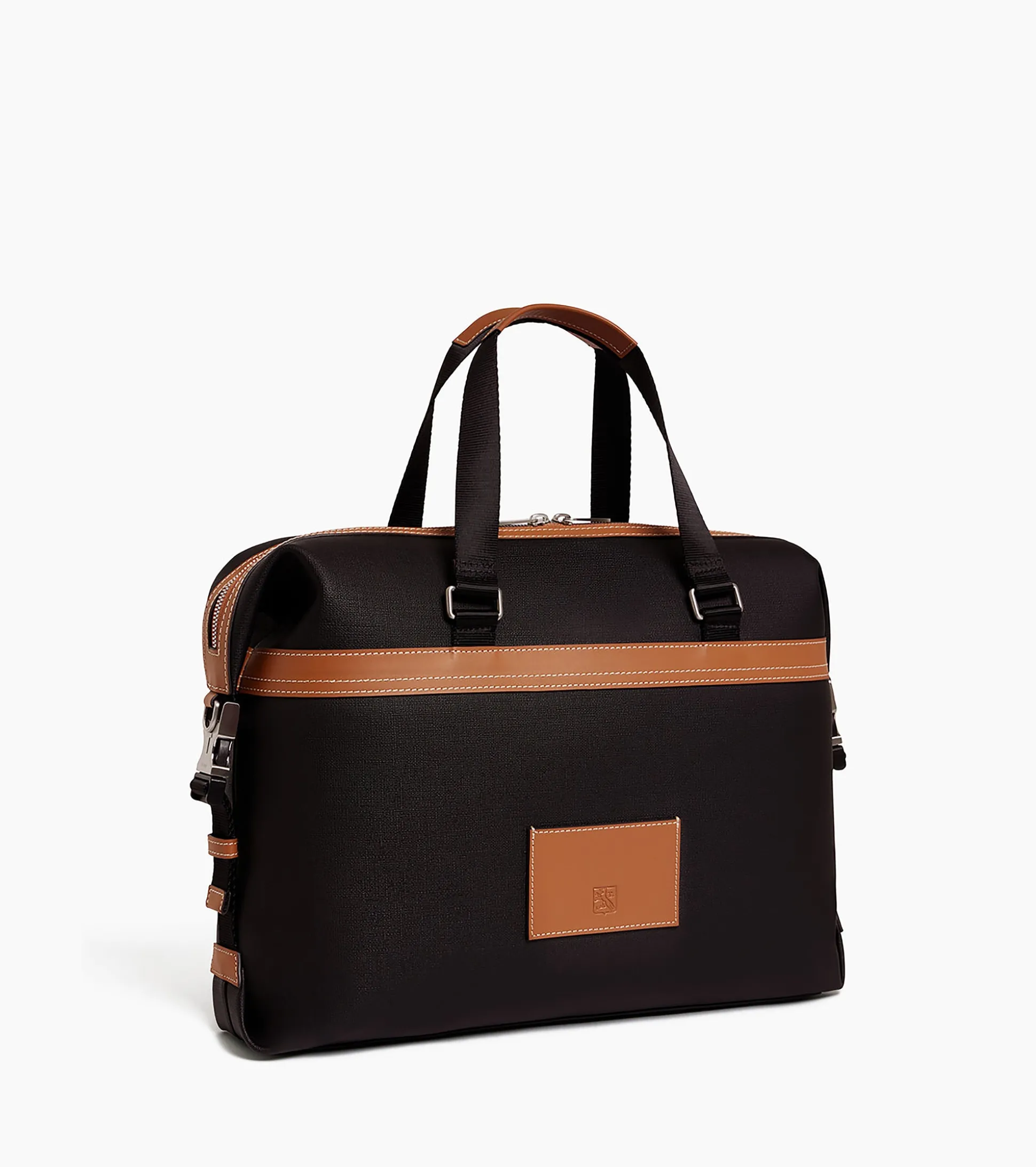 Porte documents 15" Maurice en toile enduite - Black Brown