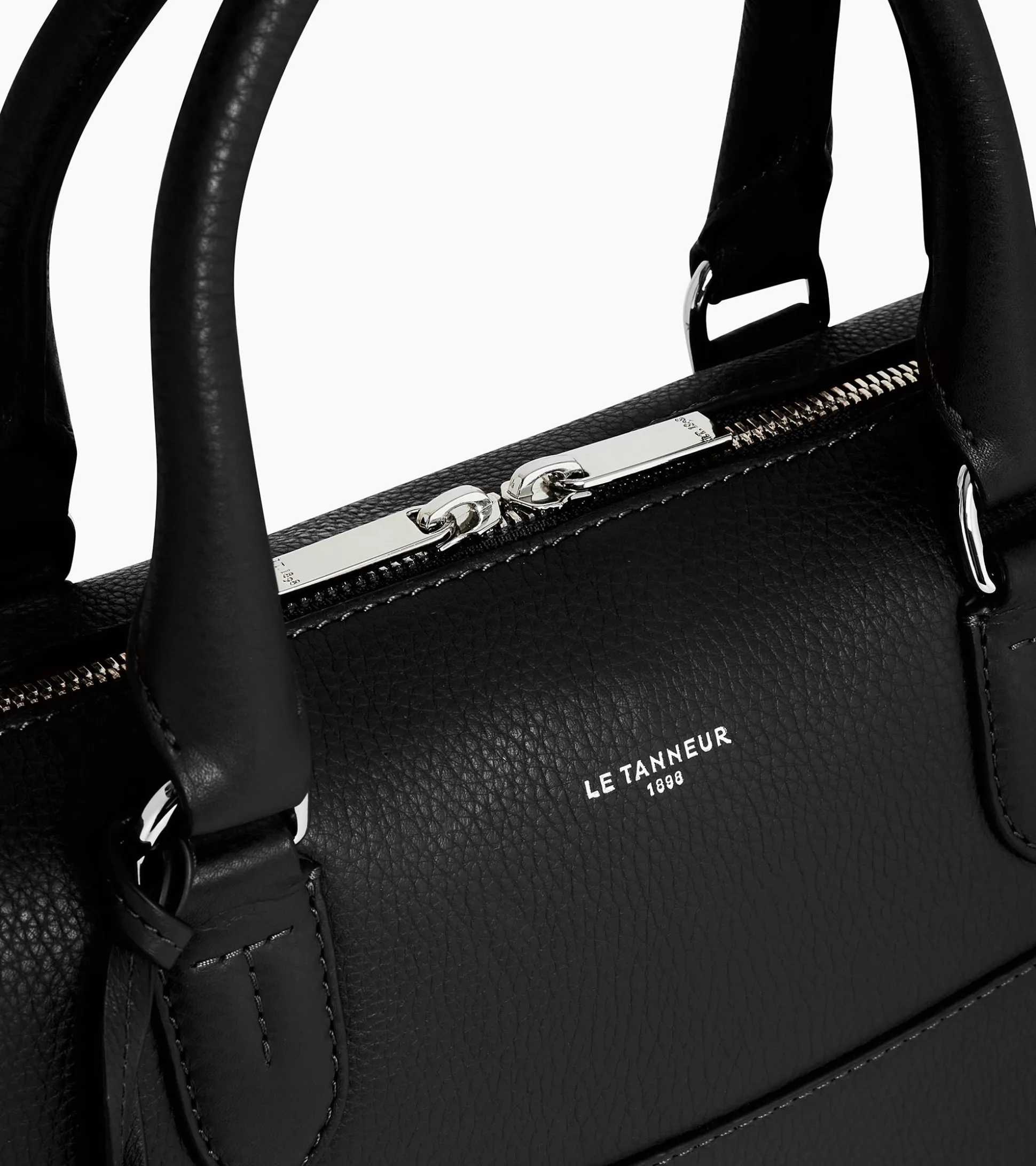 Porte documents 14" Romy en cuir grainé - Black