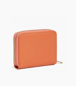 Porte monnaie Emilie en cuir grainé - ORANGE OCRE