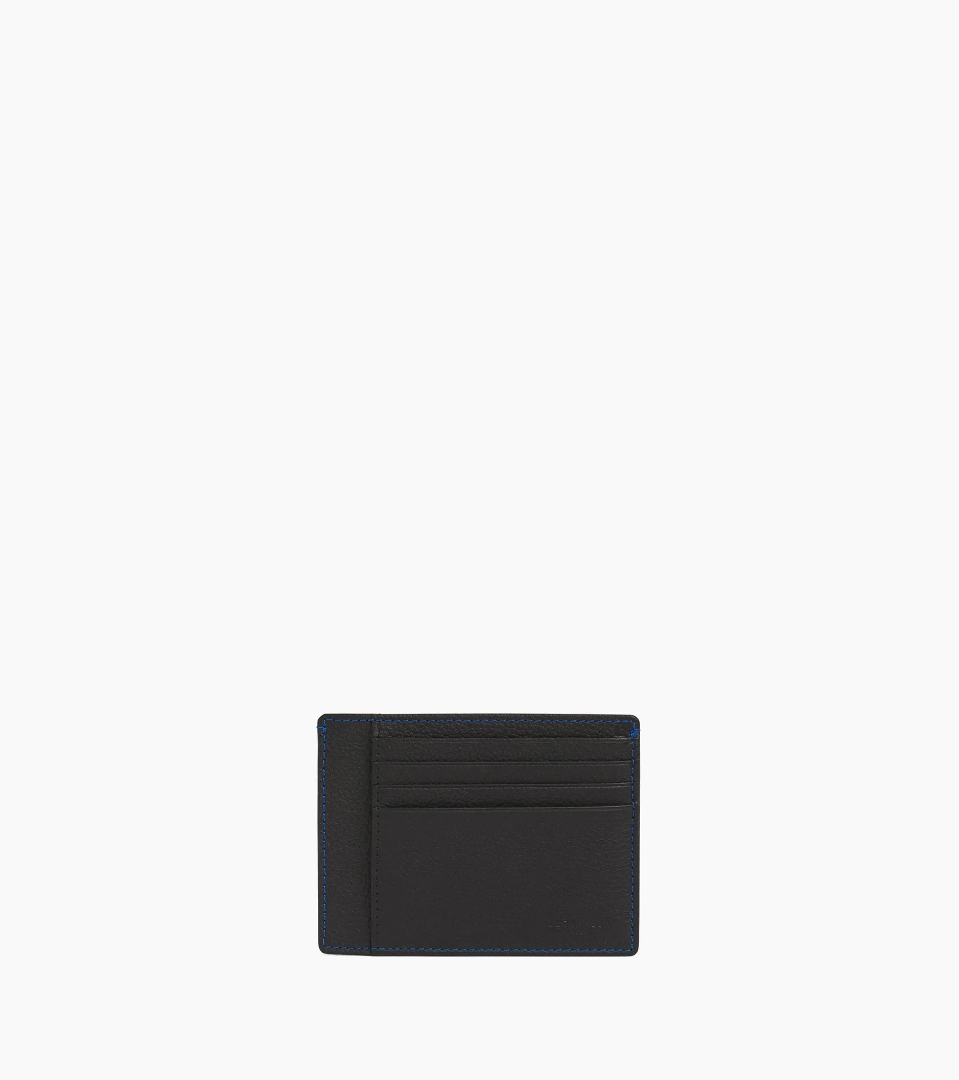 Porte papiers Charles en cuir grainé - Black Le Bleu