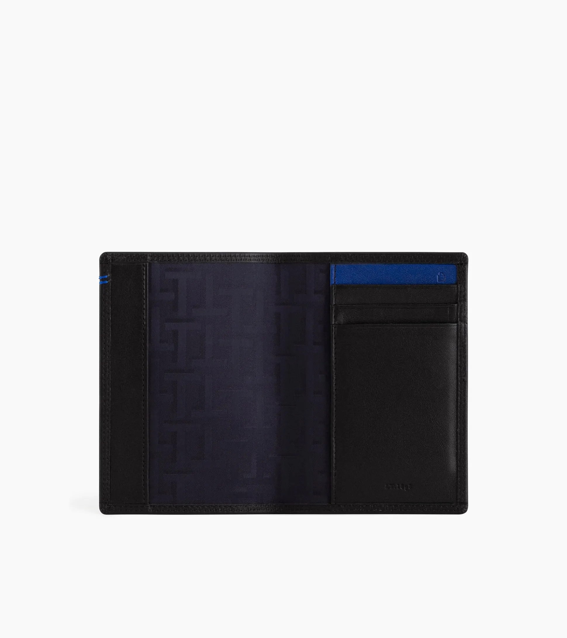 Porte passeport Martin en cuir lisse - Black