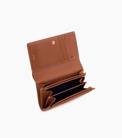 Portefeuille Emilie en cuir grainé - Brown Tan