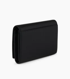 Portefeuille Emilie en cuir grainé - Black