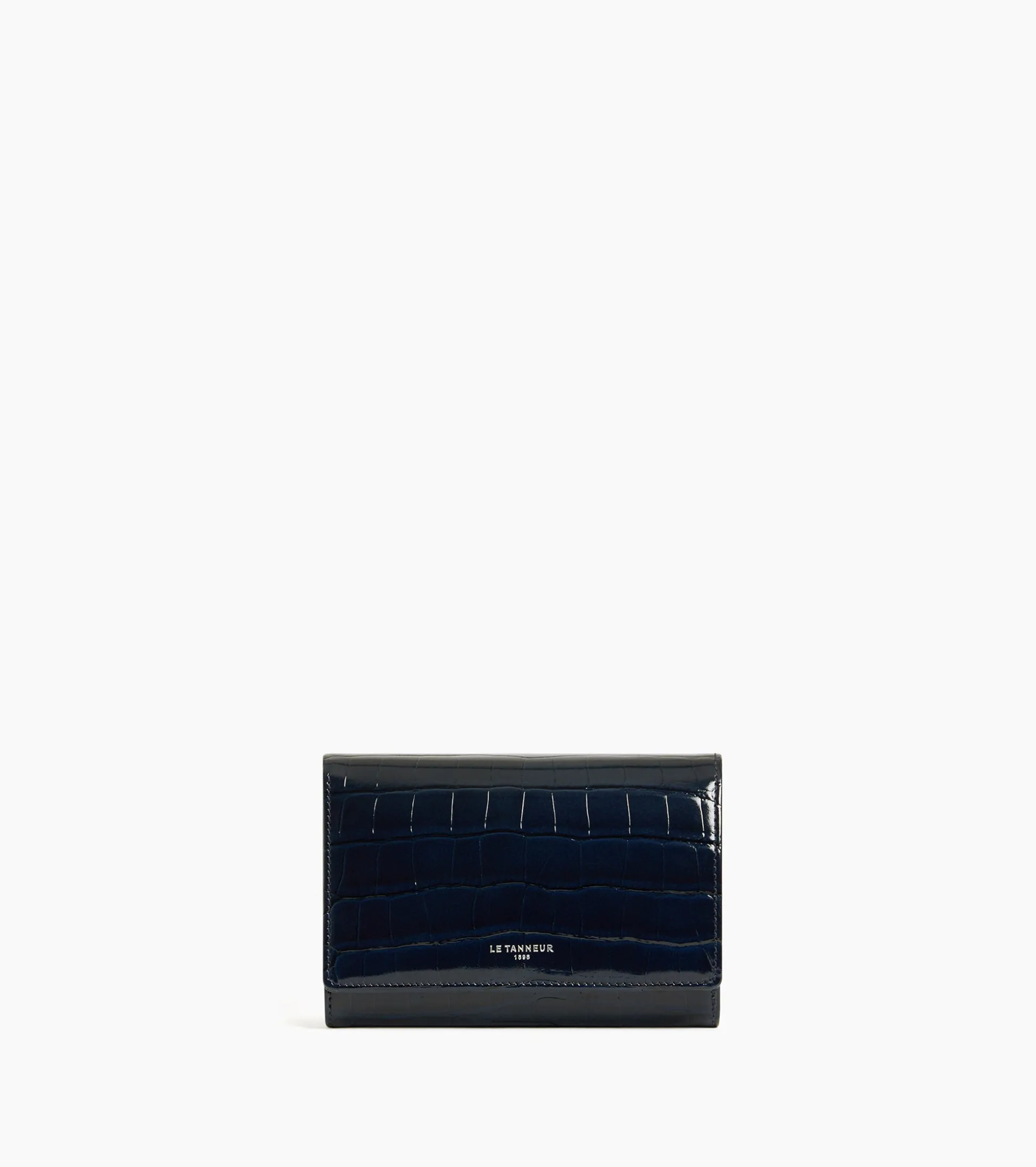 Portefeuille Emilie en cuir effet croco - CREPUSCULE