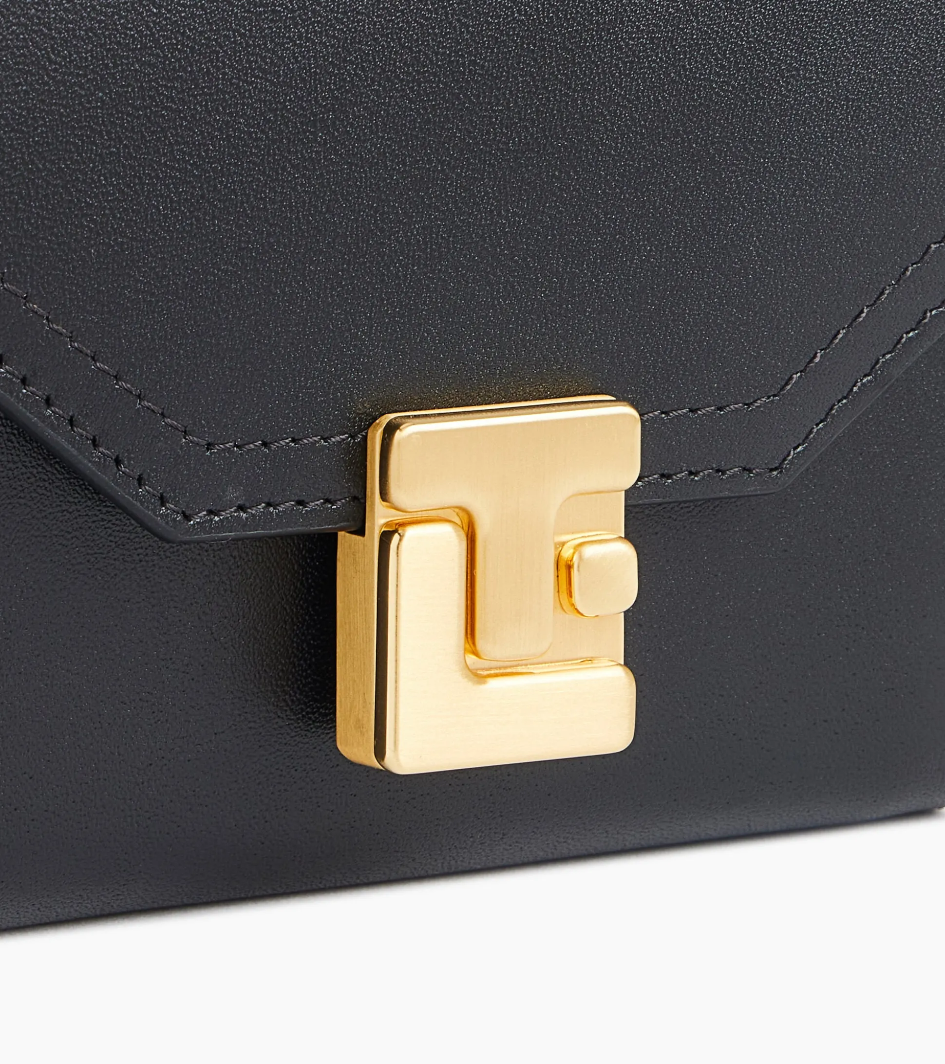 Portefeuille Rose en cuir lisse - Black