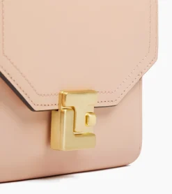 Portefeuille Rose en cuir lisse - ROSE POUDRE