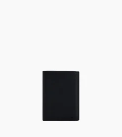 Portefeuille zippé Charles en cuir grainé - Black