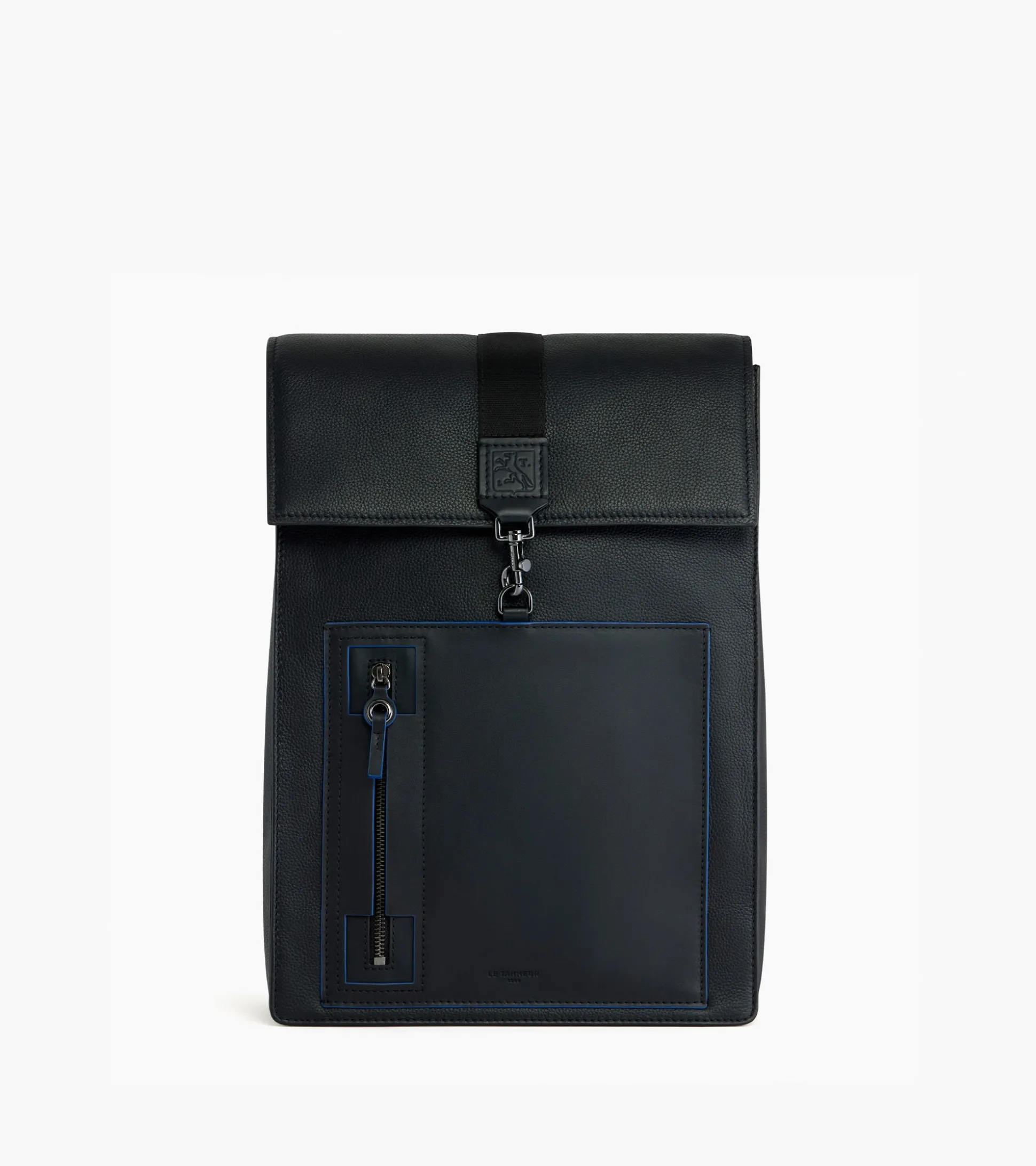 Sac à dos Alexis en cuir grainé - Black