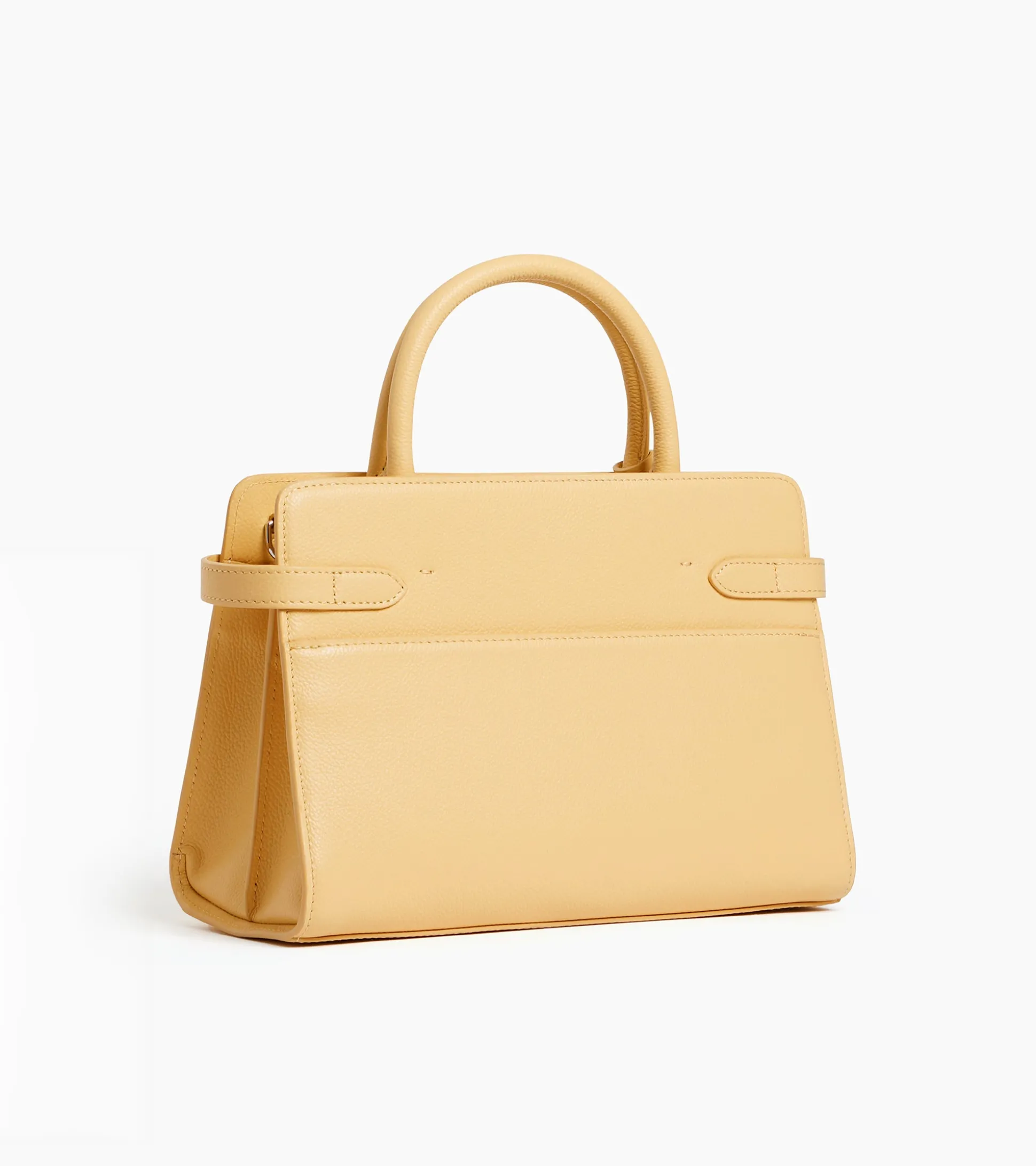 Sac à main moyen modèle Emilie en cuir grainé - AURORE