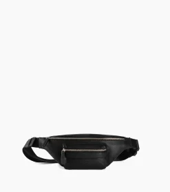 Sac banane Charles en cuir grainé - Black