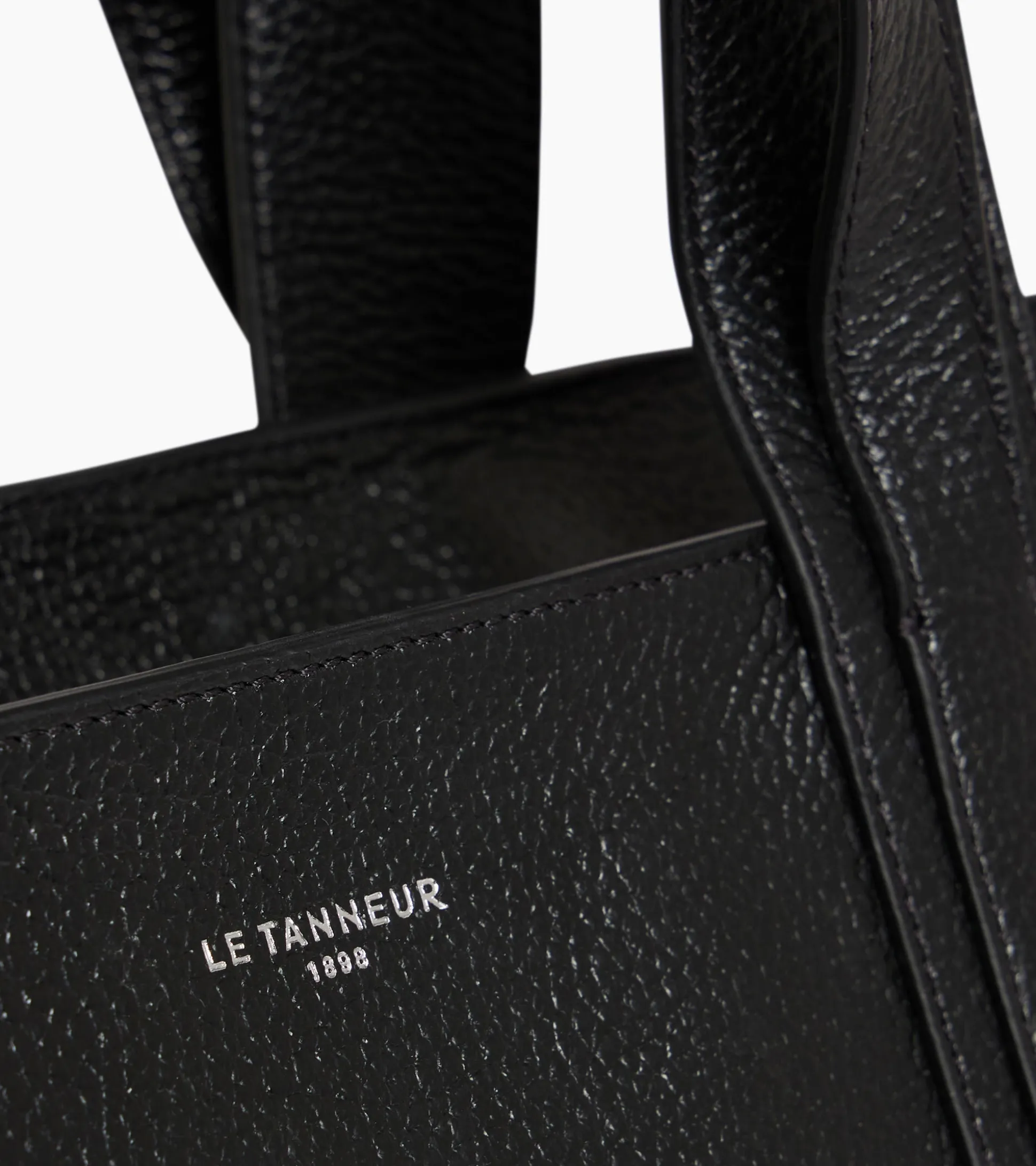 Sac cabas Grâce en cuir grainé - Black
