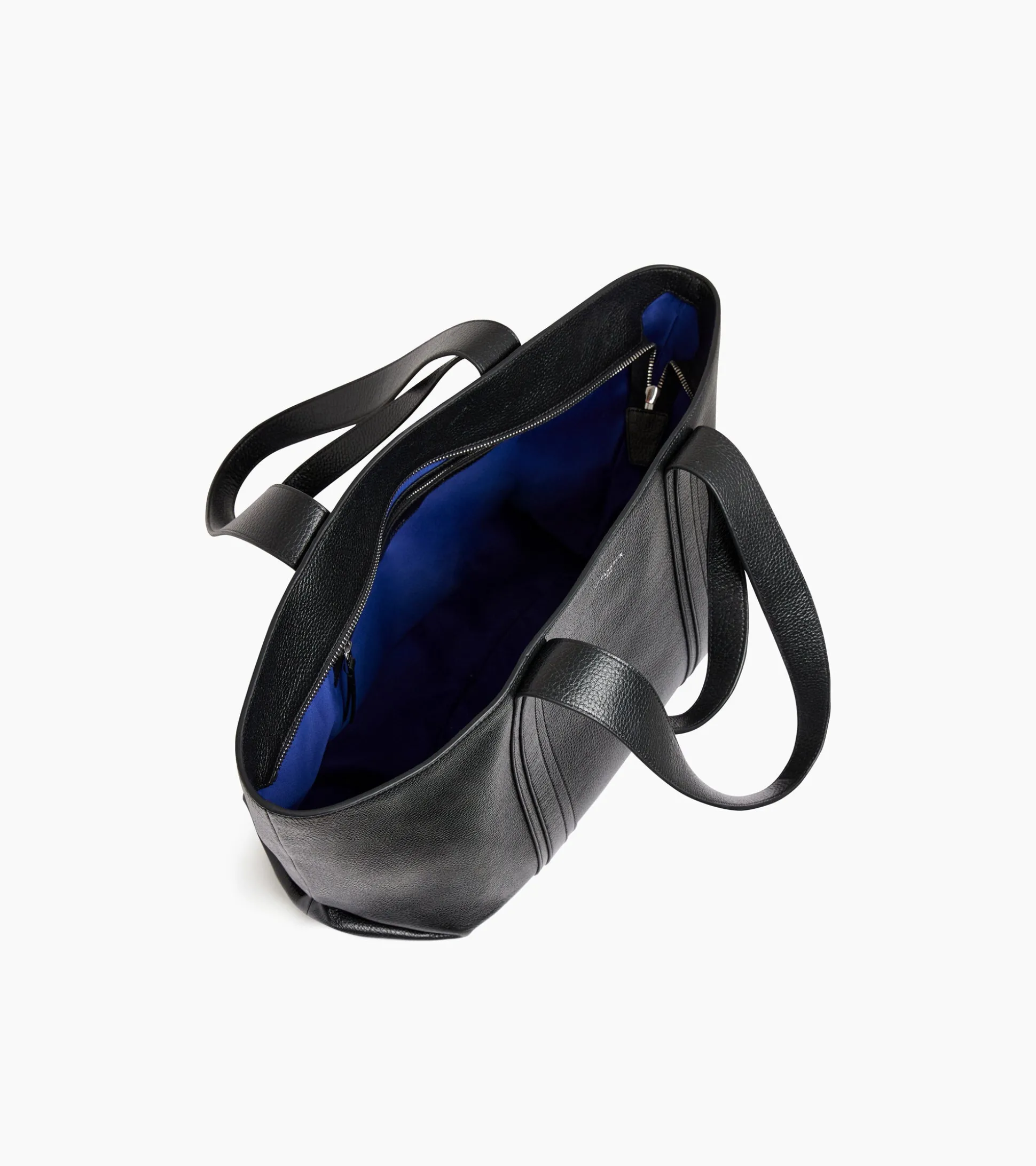 Sac cabas Grâce en cuir grainé - Black