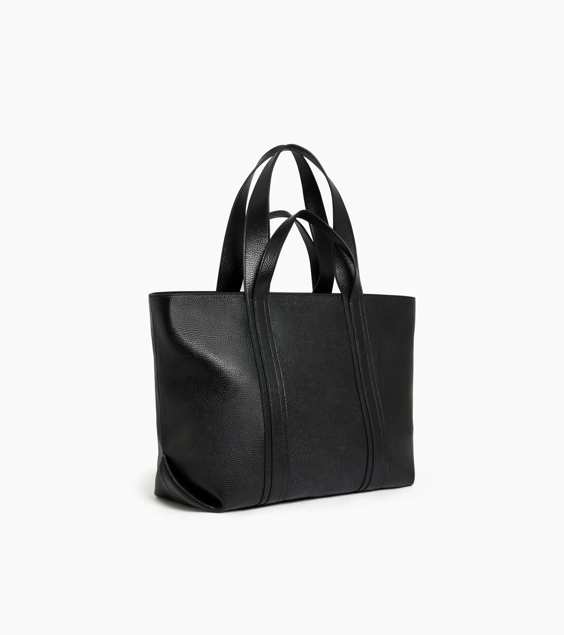 Sac cabas Grâce en cuir grainé - Black