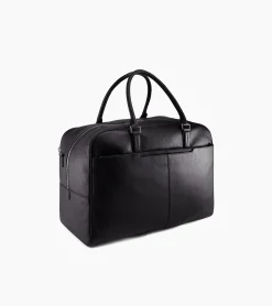 Sac de voyage 48h Charles en cuir grainé - Black