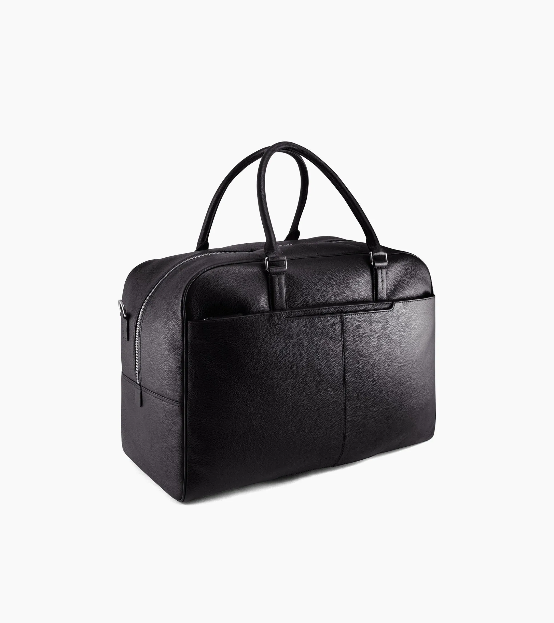 Sac de voyage 48h Charles en cuir grainé - Black