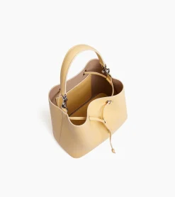 Sac seau Louise en cuir grainé - AURORE-GREGE