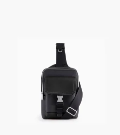 Sacoche sling Maurice en toile enduite - Black