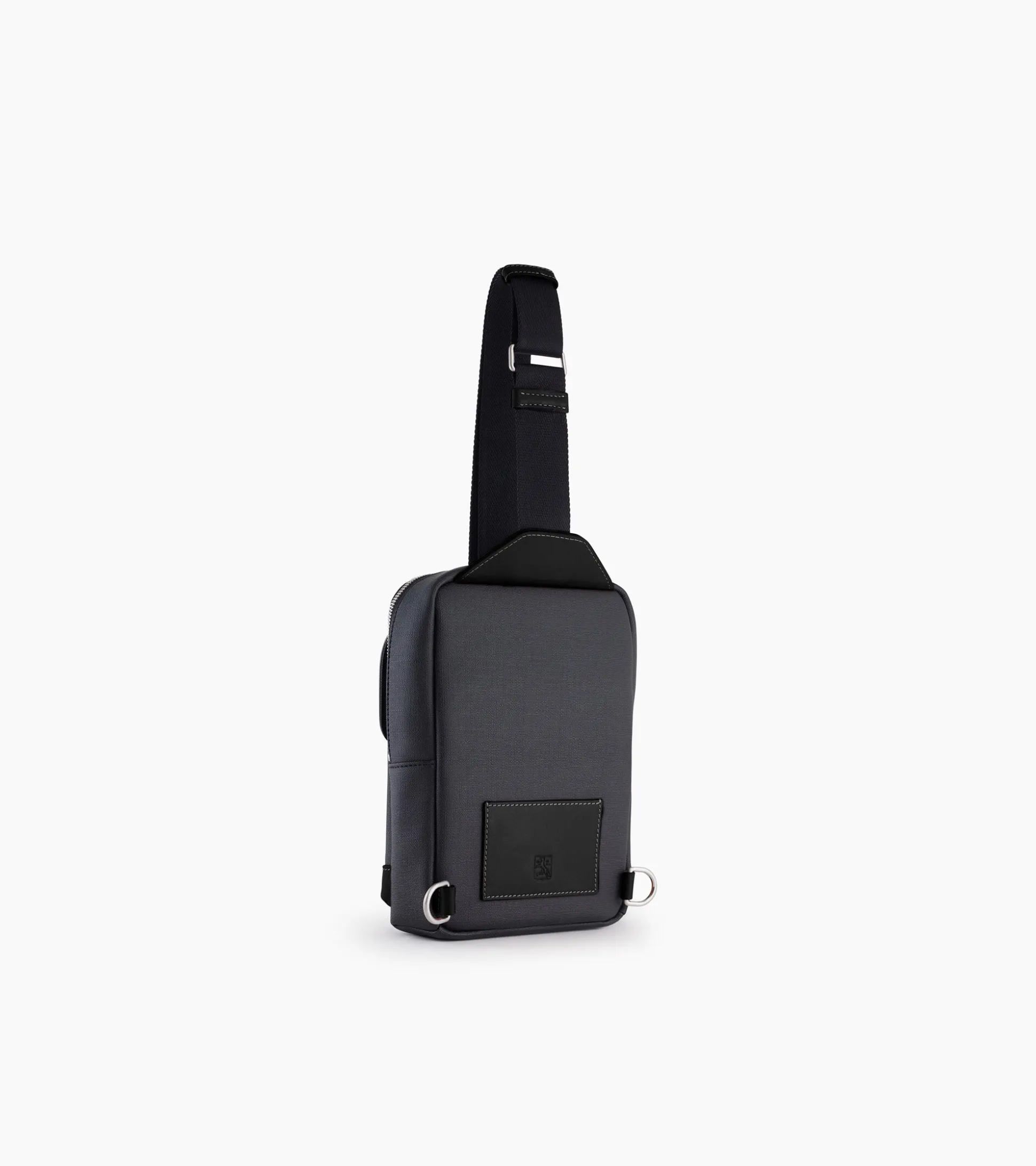 Sacoche sling Maurice en toile enduite - Black