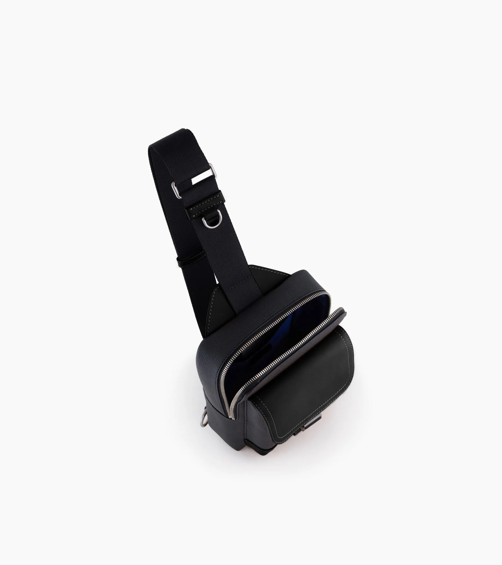 Sacoche sling Maurice en toile enduite - Black