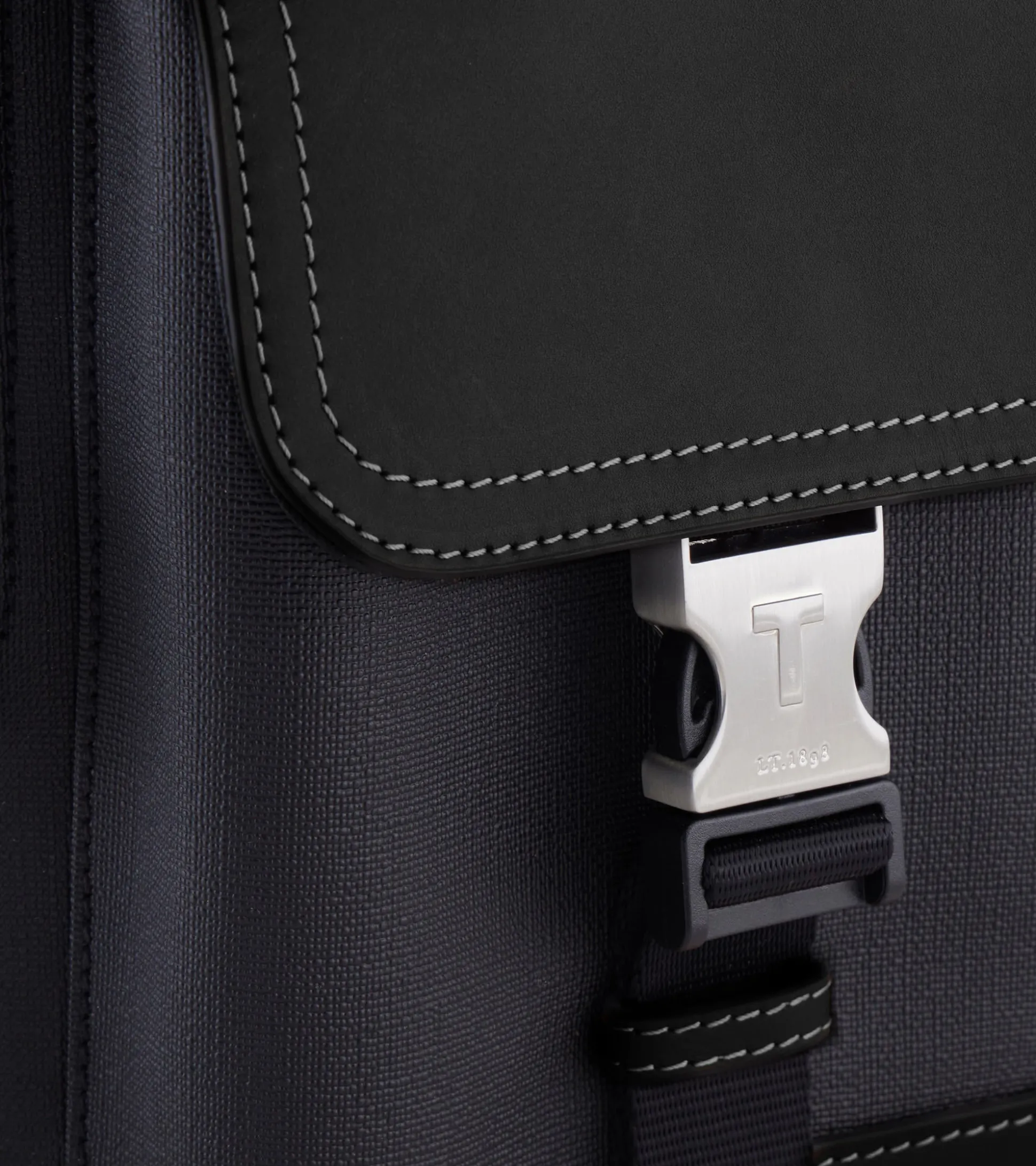 Sacoche sling Maurice en toile enduite - Black